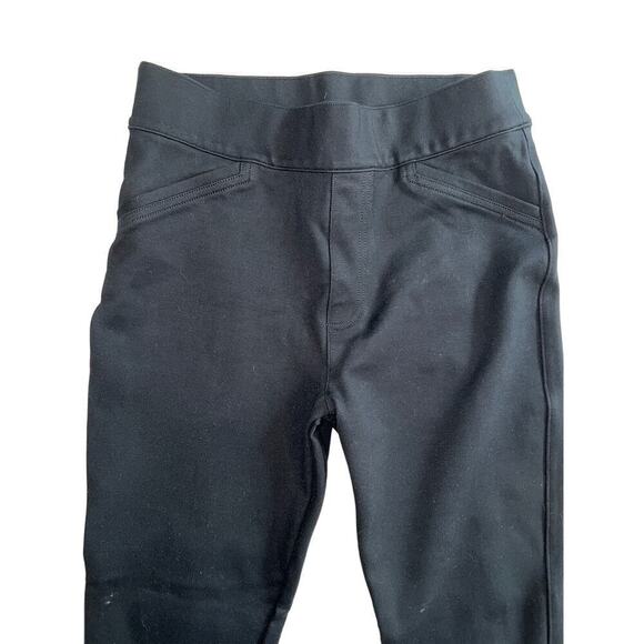 Spanx Black Pull On Ponte Pants Leggings Split Hem Size S - Picture 2 of 9